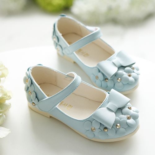 Chaussures enfants en PU ronde rivet pour printemps - semelle caoutchouc Ref 1040902