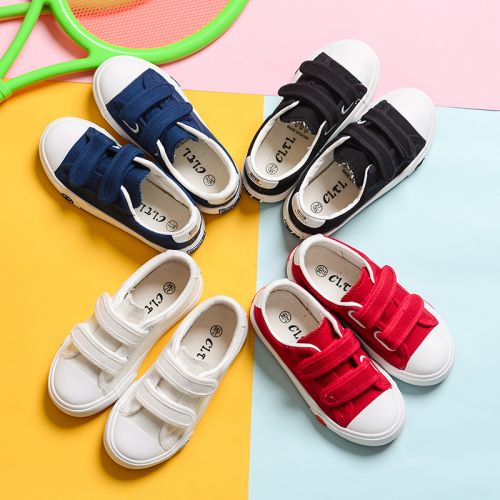 Chaussures enfants en toile pour printemps - semelle caoutchouc Ref 1040918