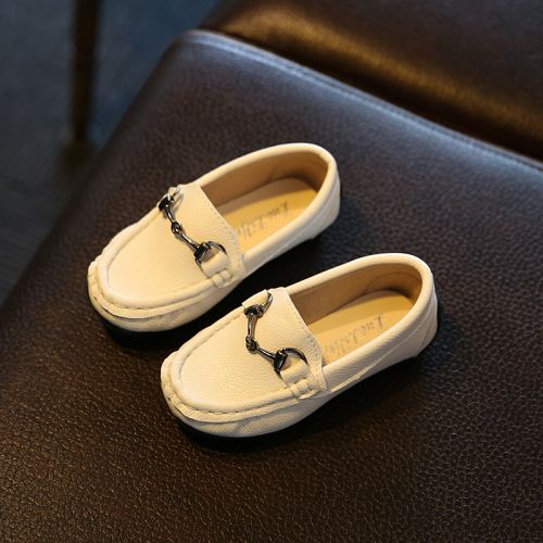 Chaussures enfants en PU tête carrée pour été - semelle caoutchouc Ref 1041011