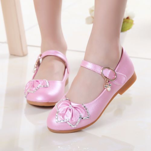 Chaussures enfants en PU ronde avec perles pour Toute saison - semelle TPR Ref 1041022