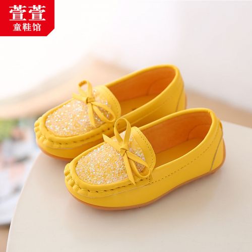 Chaussures enfants en cuir synthétique ronde pour printemps - semelle TPR Ref 1041037