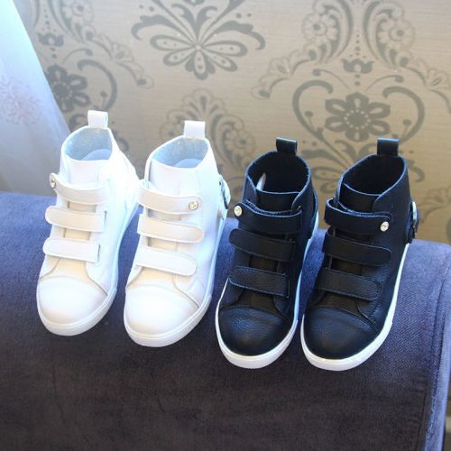 Chaussures enfants en cuir pour printemps - semelle caoutchouc antidérapant Ref 1041056