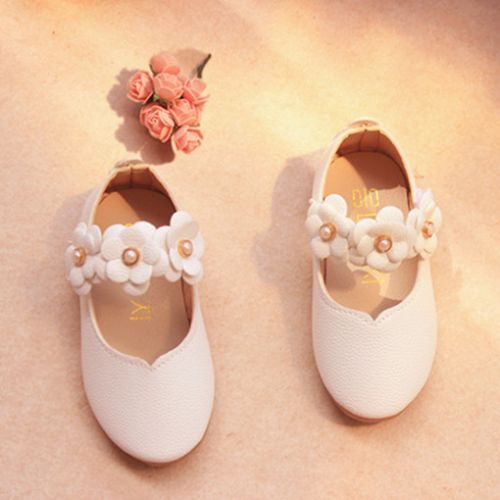 Chaussures enfants en cuir synthétique ronde pour printemps - semelle caoutchouc naturel Ref 1041077