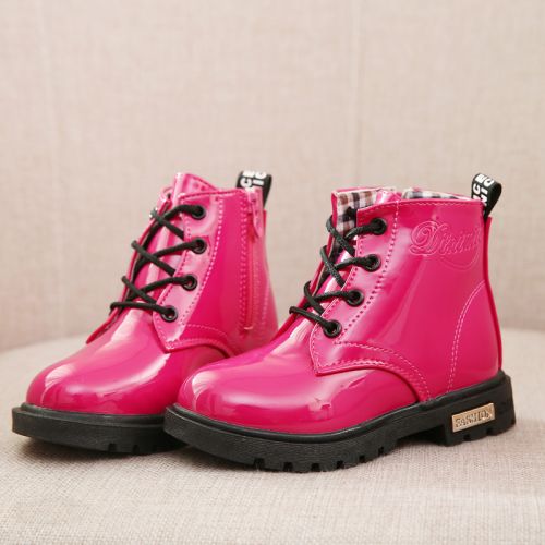 Chaussures enfants en PU ronde coutures cuir pour printemps - semelle fond composite Ref 1041130