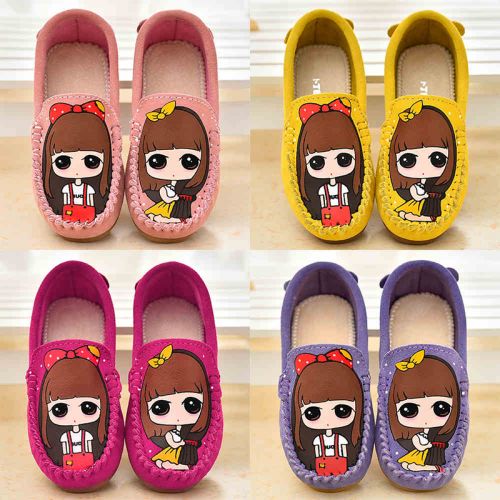 Chaussures enfants en peau de porc ronde pour printemps - Ref 1041145