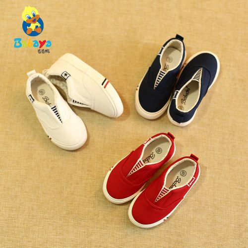 Chaussures enfants en toile pour printemps - semelle caoutchouc Ref 1041184