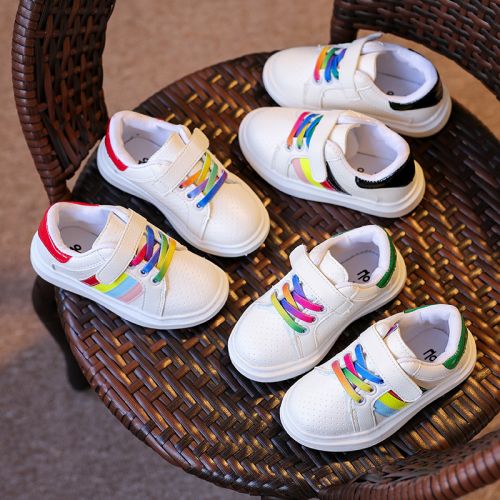 Chaussures enfants en Cuir spatial pour printemps - semelle caoutchouc Ref 1041192