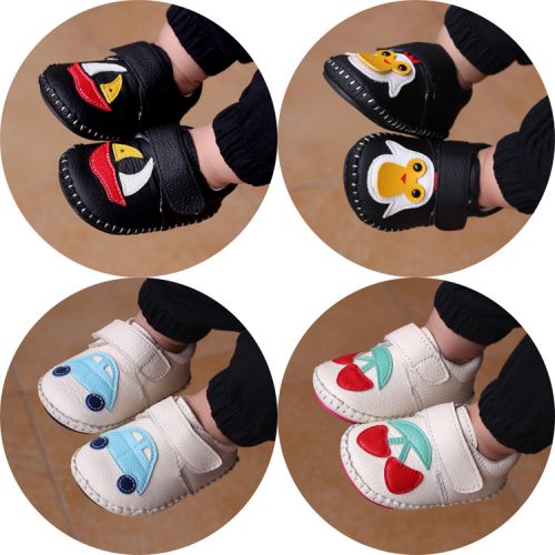 Chaussures enfants en cuir coutures pour printemps - Ref 1041198