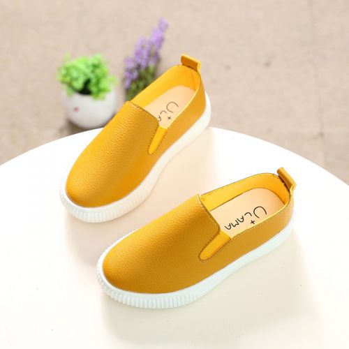 Chaussures enfants en PU ronde coutures cuir pour printemps - semelle fond composite Ref 983153