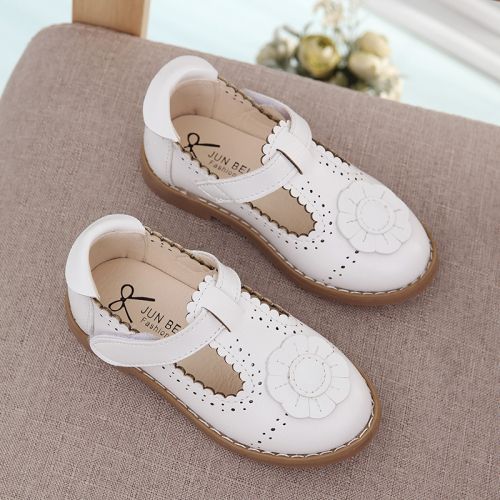 Chaussures enfants en de vache, Nubuck, ronde creux pour printemps - Ref 983165