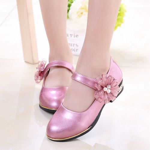 Chaussures enfants en PU ronde coutures cuir pour Toute saison - semelle caoutchouc Ref 983166