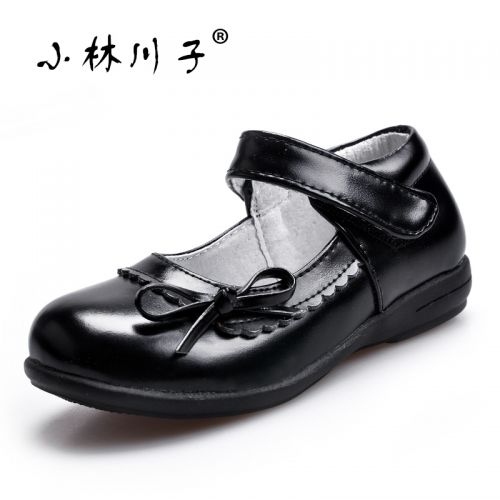 Chaussures enfants en cuir ronde pour printemps - semelle caoutchouc Ref 983177