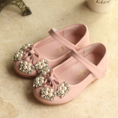 Chaussures enfants en PU ronde rivet pour printemps - Ref 983192