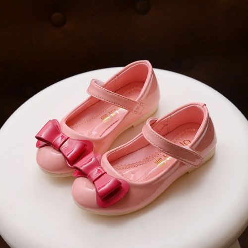 Chaussures enfants en PU ronde pour printemps - semelle caoutchouc Ref 983197