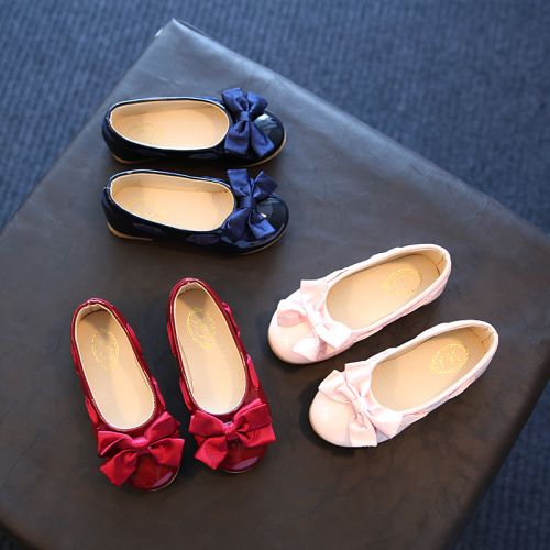 Chaussures enfants en similicuir ronde pour printemps - semelle caoutchouc Ref 983201