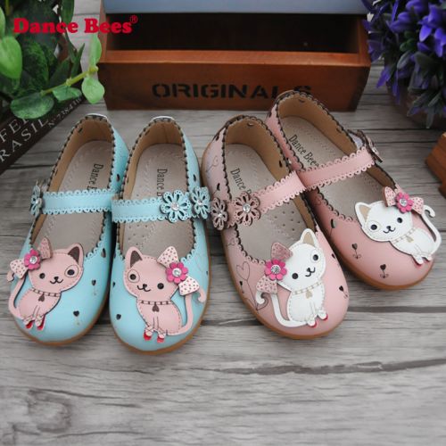 Chaussures enfants en Cuir spatial DANCE BEES ronde coutures cuir pour printemps - semelle TPR Ref 983240