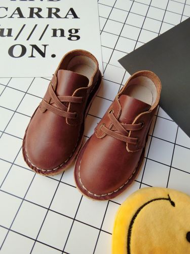 Chaussures enfants en similicuir ronde pour printemps - semelle caoutchouc naturel Ref 983243