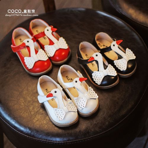 Chaussures enfants en cuir ronde coutures pour printemps - Ref 983285