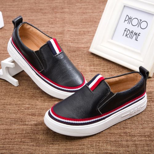 Chaussures enfants en cuir CIDODI ronde pour printemps - semelle caoutchouc Wear Ref 983289