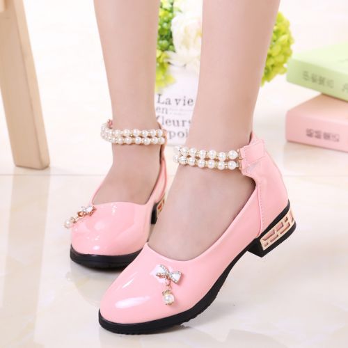 Chaussures enfants en PU ronde pour printemps - semelle caoutchouc naturel Ref 983304