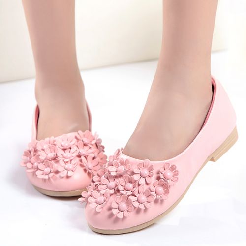 Chaussures enfants en PU ronde pour printemps - semelle caoutchouc Ref 983330