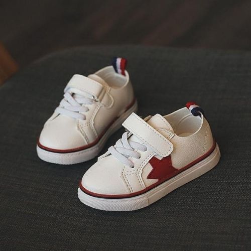 Chaussures enfants en PU ronde coutures cuir pour printemps - semelle caoutchouc antidérapant Ref 983355