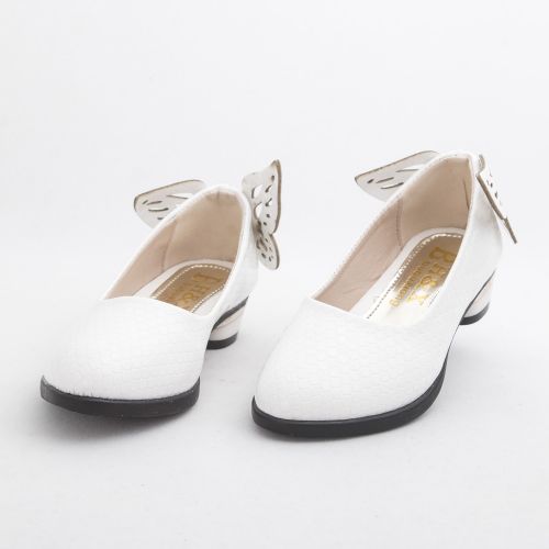 Chaussures enfants en cuir synthétique BELLA NEWMAN pointu coutures pour printemps - semelle caoutchouc carbone Ref 98