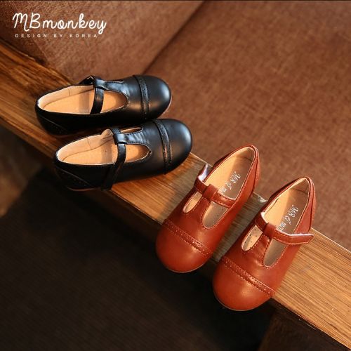 Chaussures enfants en PU MB&AMPMONKEY ronde pour printemps - semelle caoutchouc Ref 983393