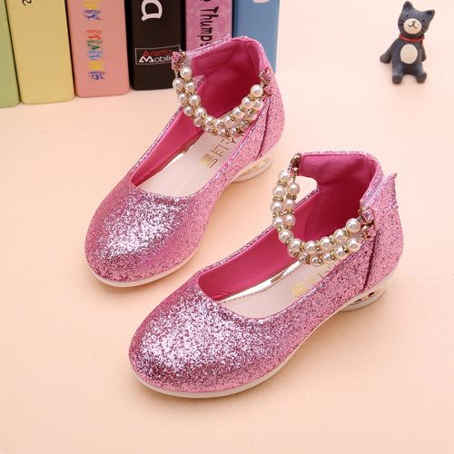 Chaussures enfants en similicuir ronde coutures cuir pour Toute saison - semelle caoutchouc Ref 983418