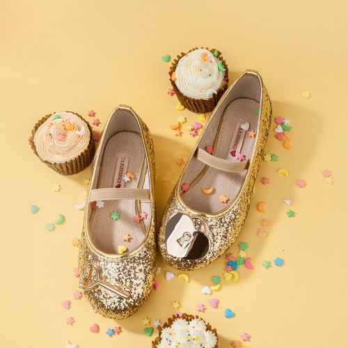 Chaussures enfants en PU TSELEEGENCE ronde paillette pour printemps - Ref 983435