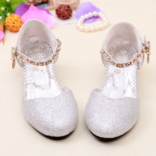 Chaussures enfants en PU ronde paillette pour printemps - Ref 983473