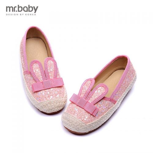 Chaussures enfants MRBABY ronde paillette pour printemps - semelle caoutchouc Ref 983512