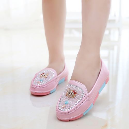 Chaussures enfants en PU ronde avec perles pour Toute saison - semelle TPR Ref 983532