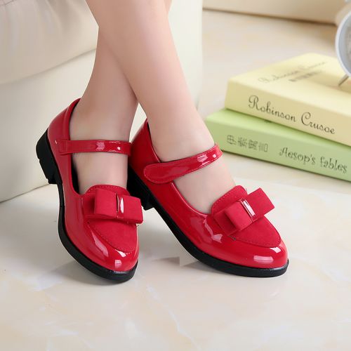 Chaussures enfants en PU ronde pour printemps - semelle caoutchouc Ref 983542