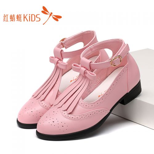 Chaussures enfants en PU REDDRAGONFLY ronde houppe pour printemps - semelle TPR Ref 983560