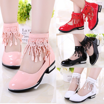 Chaussures enfants en PU ronde houppe pour Toute saison - semelle caoutchouc Ref 983569