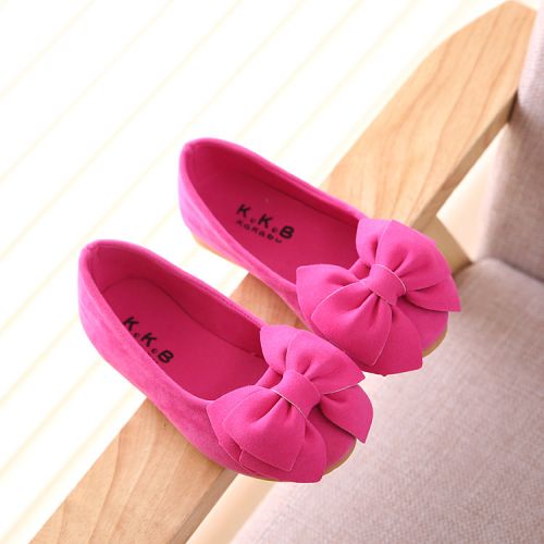 Chaussures enfants en peau de daim ronde pour printemps - Ref 983578