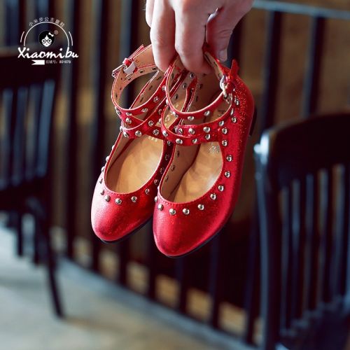 Chaussures enfants en similicuir ronde pour printemps - semelle caoutchouc Ref 983580