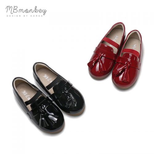 Chaussures enfants en PU MB&AMPMONKEY ronde houppe pour printemps - semelle caoutchouc Ref 983591