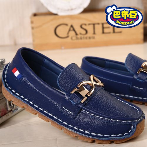 Chaussures enfants en cuir BOBDOG ronde pour printemps - semelle caoutchouc Ref 983602