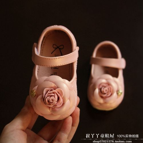 Chaussures enfants en similicuir tête carrée coutures cuir pour printemps - Ref 983623
