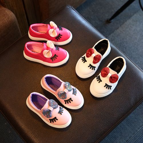 Chaussures enfants en PU ronde pour printemps - semelle caoutchouc Ref 983626