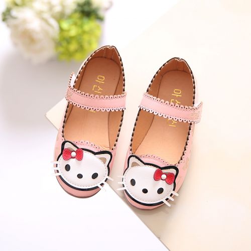 Chaussures enfants en PU ronde coutures cuir pour printemps - semelle caoutchouc naturel Ref 983636