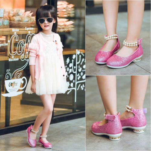 Chaussures enfants en PU tête carrée coutures cuir pour printemps - semelle EVA Ref 983650