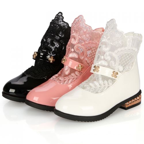 Chaussures enfants en PU ronde pour printemps - semelle caoutchouc Ref 983692