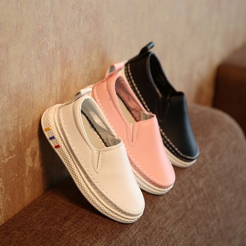 Chaussures enfants en PU ronde pour printemps - semelle caoutchouc Ref 983702