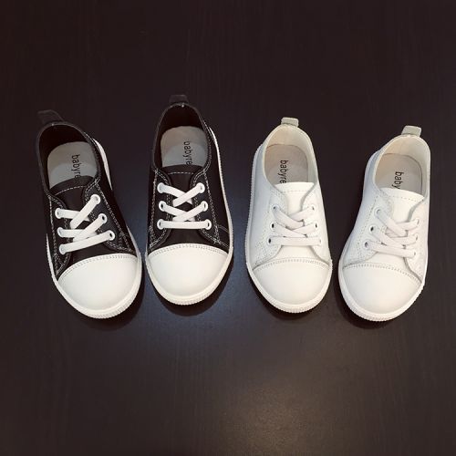 Chaussures enfants en cuir synthétique ronde pour printemps - semelle caoutchouc naturel Ref 983705