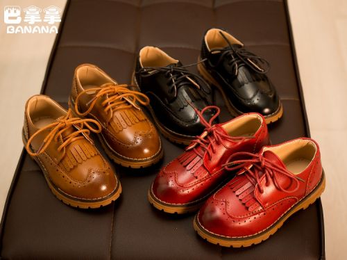 Chaussures enfants en PU ronde houppe pour printemps - semelle plastique Ref 983719