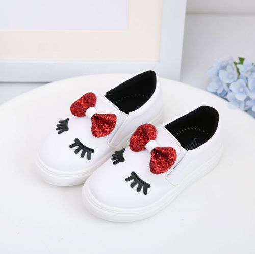 Chaussures enfants en similicuir ronde paillette pour printemps - semelle TPR Ref 983754