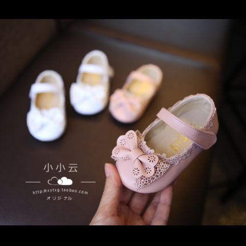 Chaussures enfants en PU ronde brodé pour printemps - semelle caoutchouc antidérapant Ref 983773
